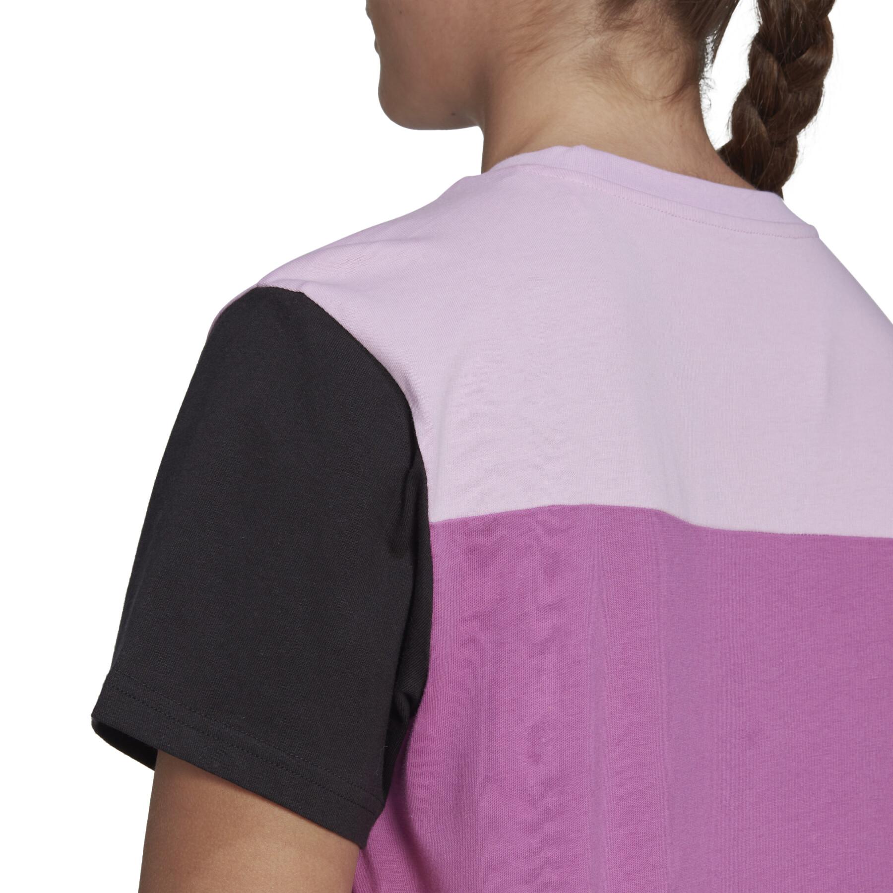 T-shirt donna con logo adidas Essentials Colorblock