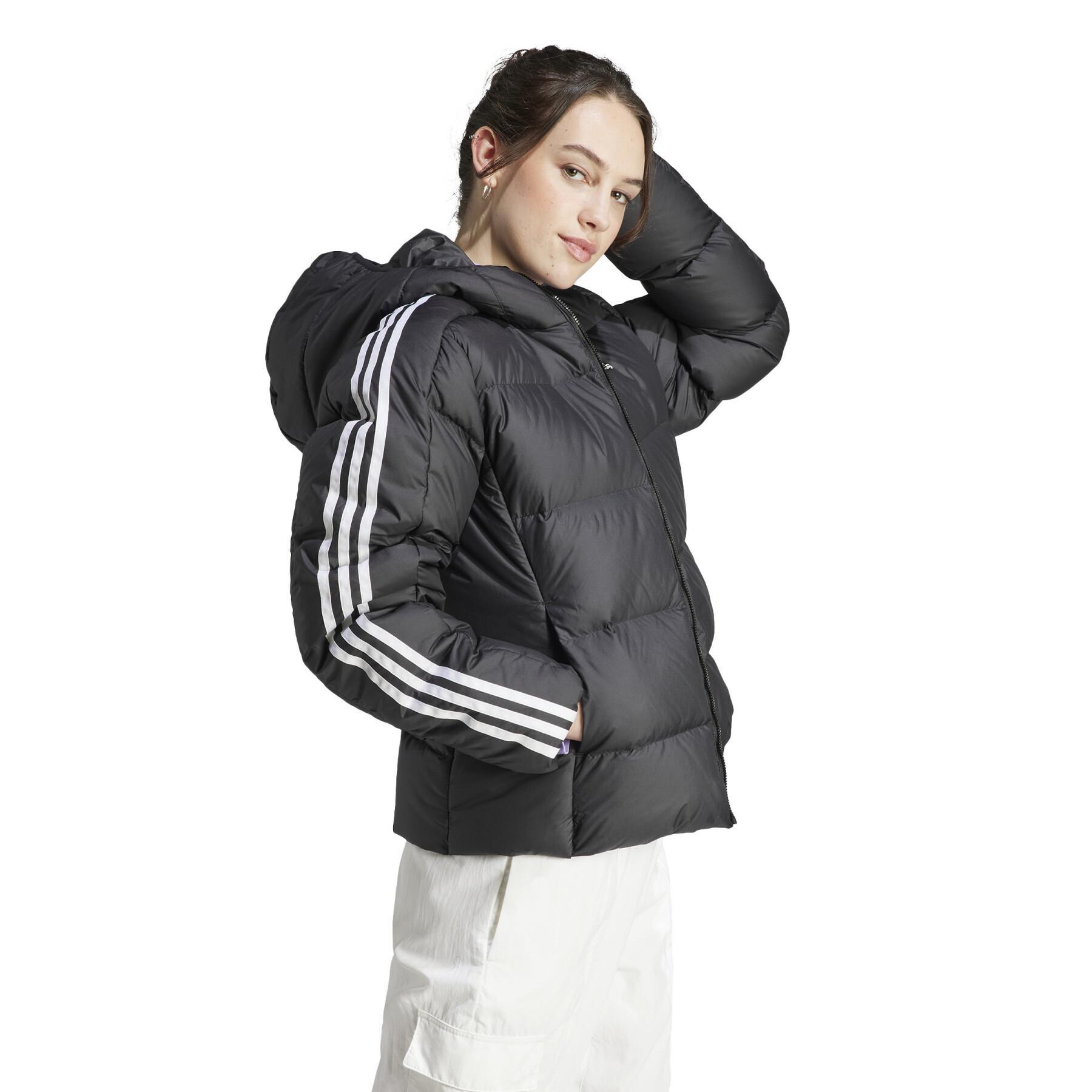 Piumino da donna Adidas Essentials 3-Stripes