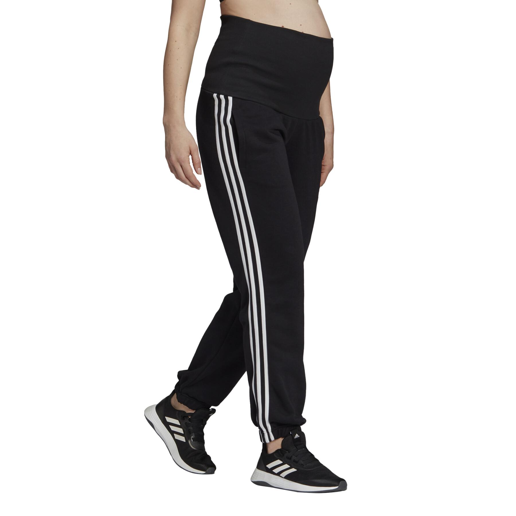 Tuta da jogging premaman da donna adidas Essentials Cotton 3-Stripes