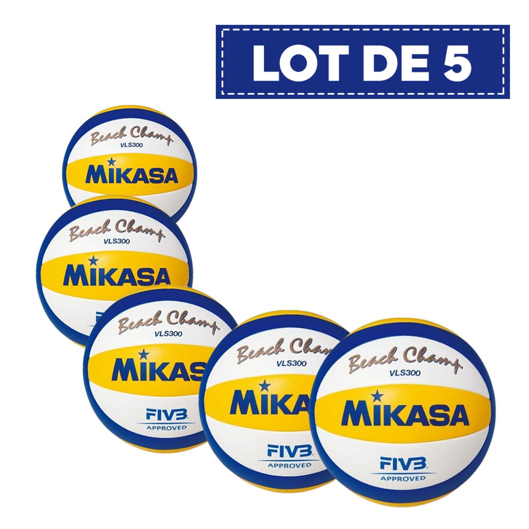 Set di 5 palloni da beach volley Mikasa VLS300 [Taille 5]