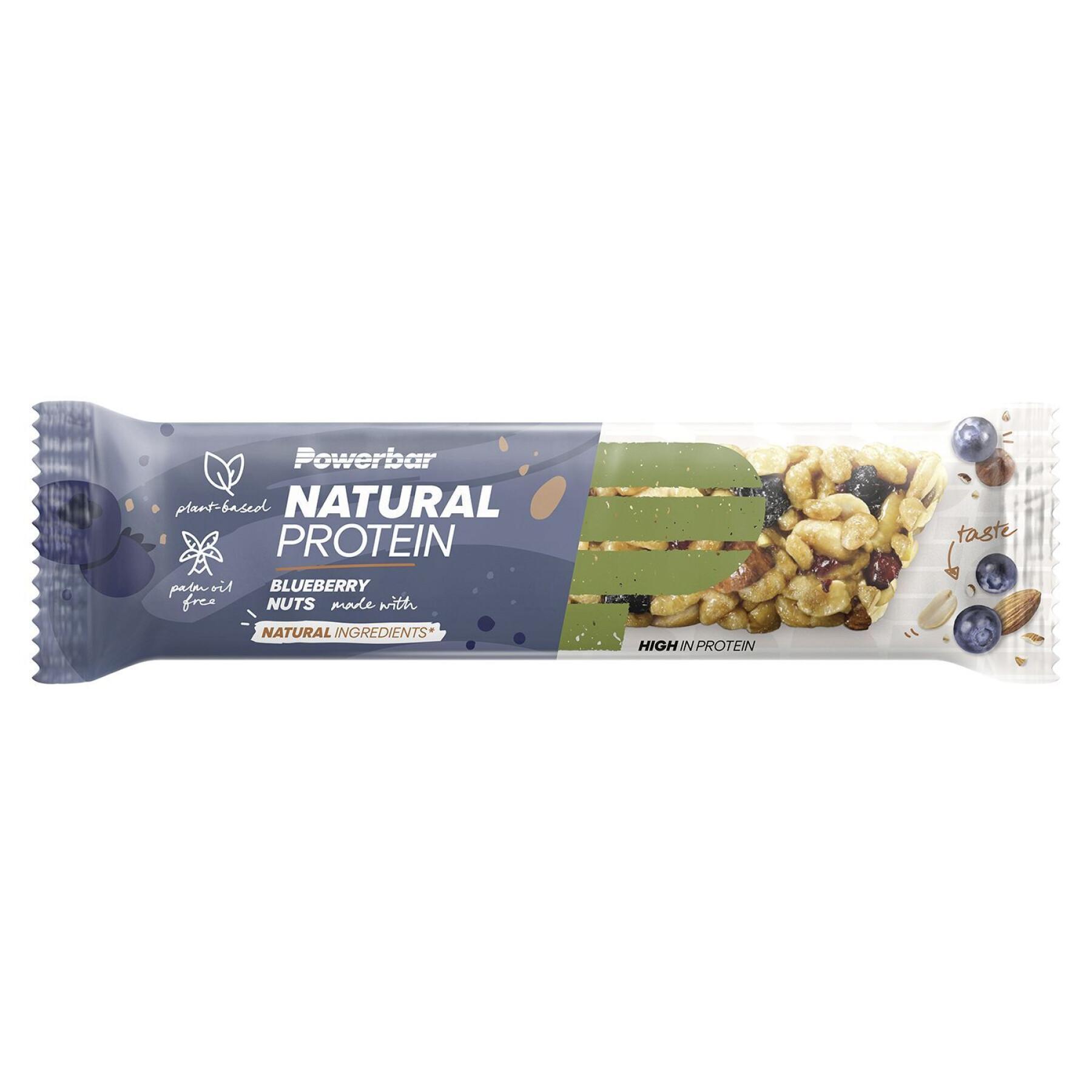 Confezione da 18 barrette nutrizionali proteiche PowerBar Natural