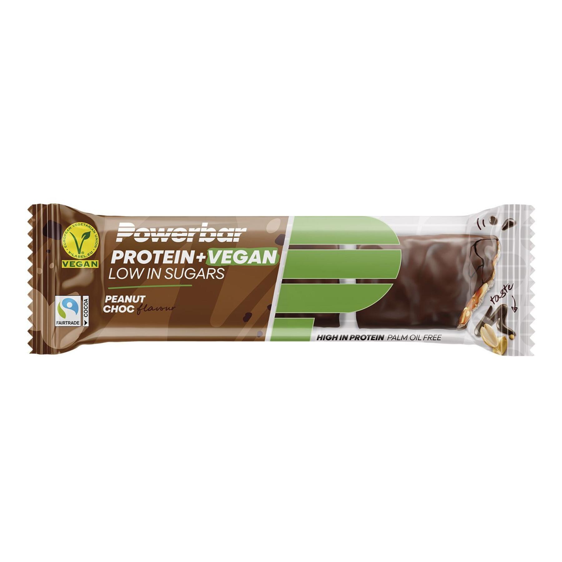 Confezione da 12 barrette nutrizionali proteiche PowerBar Vegan