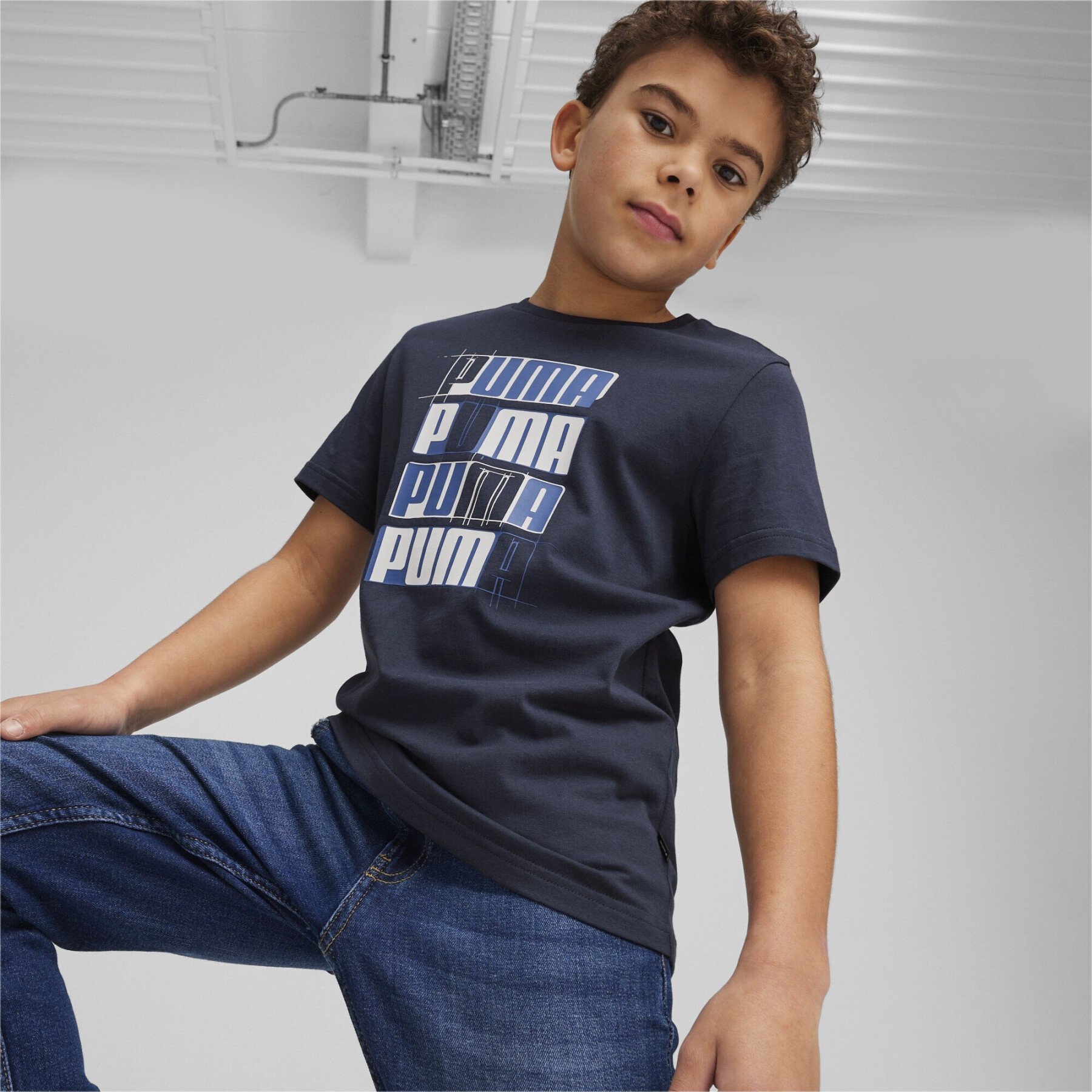 T-shirt  per bambini Puma ESS+ Logo Lab