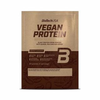 50 pacchetti di proteine vegane Biotech USA - Caffé - 30g