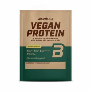 50 pacchetti di proteine vegane Biotech USA - Banana - 25g