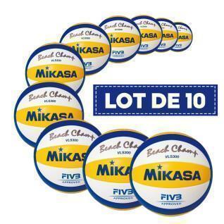 Lotto di 10 palloni da beach volley Mikasa VLS300 [Taille 5]