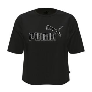Maglietta da donna Puma ESS+ marbleized Cropped Relaxed