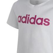 T-shirt da bambina in cotone con logo Adidas Essentials Linear Logo